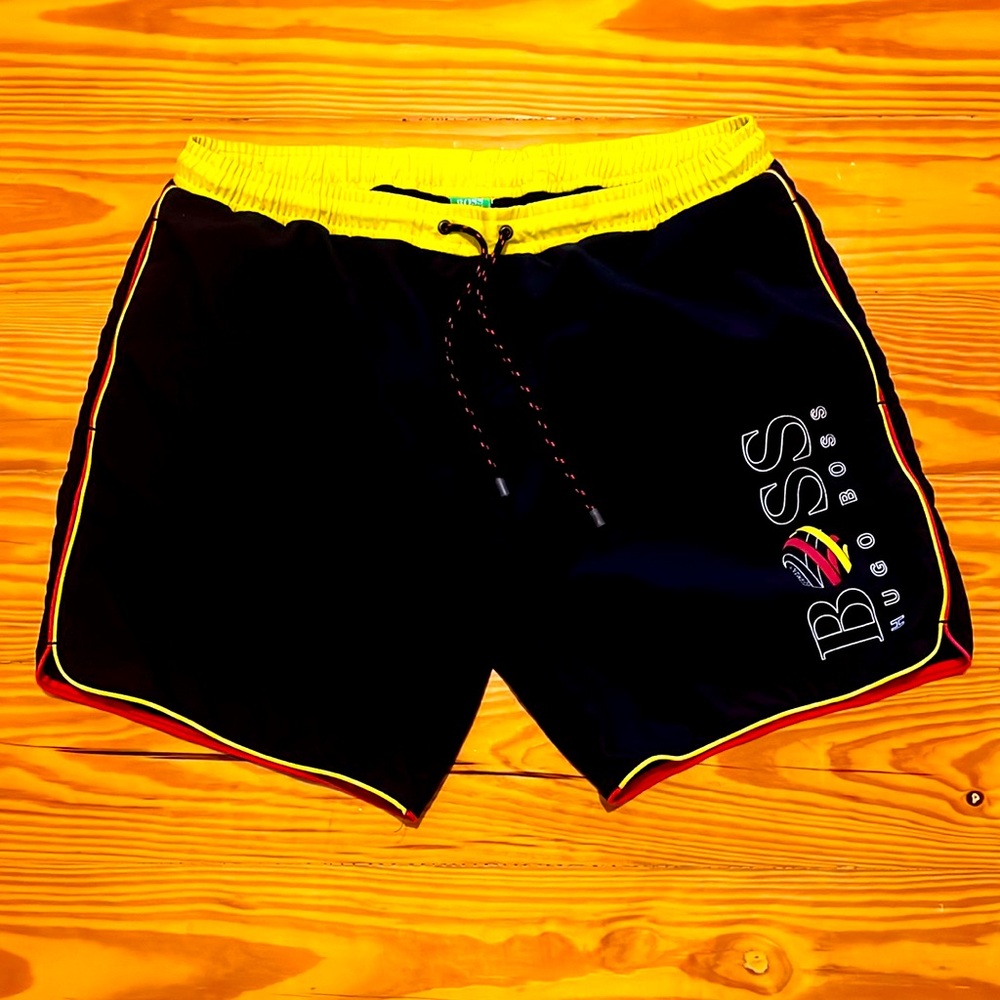 Hugo boss swim trunks size large